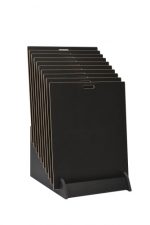 Tiered 10 Slot Wide Open Display Stand