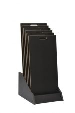 Tiered 6 Slot Closed Display Stand